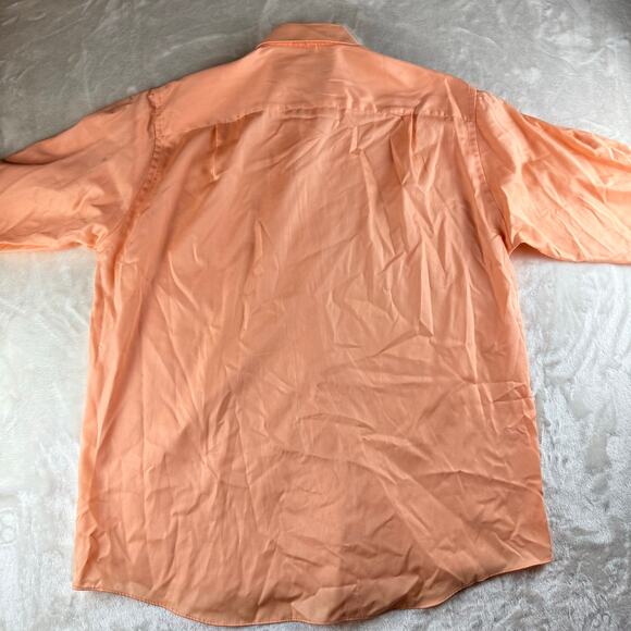 Geoffrey Beene Dress Shirts Lot of 2 Men's 17.5 Orange / Purple Regular Fit - Picture 7 of 8